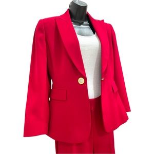 TAHARI Women’s Blazer and suit pants Petite ARTHUR S. LEVINE RED Size 2